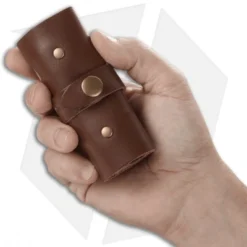 CRKT Wu Hex Bit Driver Tool Roll - Leather/Brass 9911 -Hand Tools Shop CRKT Hex Bit Driver Tool Roll Leather Brass 9911 BHQ 119373 jr size