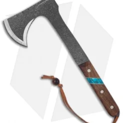 Condor Blue River 13" Tomahawk Walnut Wood/Turquoise CTK2826HC