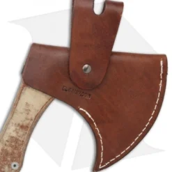 Condor Mountain Pass Axe Micarta W/ Leather Sheath -Hand Tools Shop Condor Mountain Pass Axe Micarta Leather Sheath BHQ 121505 jr sheath back