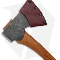 Conrad Blacksmithing 2.5lb Camp Axe Hickory Wood Handle (4.125" Polish S7) #18 -Hand Tools Shop Conrad Blacksmithing 1.5lb Camp Axe Wood Handle Natural Finish BHQ 173708 jr sheath back