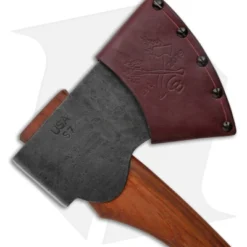 Conrad Blacksmithing 4.5lb Felling Axe Jatoba Handle (5.75" S7) #37 -Hand Tools Shop Conrad Blacksmithing 4.5lb Super Splitter Wood Handle Natural Finish BHQ 173710 jr sheath back