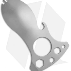 CRKT Eat'N Tool Titanium (Silver) 9100TI -Hand Tools Shop EatN Tool 9100TI BHQ 50102 jr back