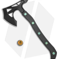 Jake Hoback Knives Ps2 Axe Carbon Fiber W/ Kydex Sheath (Green Bolts + Black SW) 7 Jake Hoback Knives Ps2 Axe Carbon Fiber W/ Kydex Sheath (Green Bolts + Black SW) -Hand Tools Shop Jake Hoback Knives PS2 Axe CF Handle Kydex Sheath Green Anodized Bolts Black SW BHQ 175497 jr bottlecap