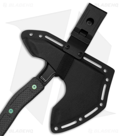 Jake Hoback Knives Ps2 Axe Carbon Fiber W/ Kydex Sheath (Green Bolts + Black SW) 3 Jake Hoback Knives Ps2 Axe Carbon Fiber W/ Kydex Sheath (Green Bolts + Black SW) - Image 3