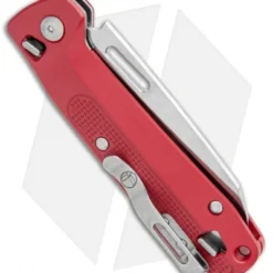 Leatherman Free K2 Multi-Purpose 7-in-1 Folding Knife Crimson (3.3" Satin) -Hand Tools Shop Leatherman Free K2 Multi Purpose 7 in 1 Crimson Satin 832889 BHQ 112283 jr side