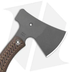 RMJ Tactical Outpost Tomahawk - Hyena Brown G10 52100 -Hand Tools Shop RMJ Tactical Outpost Tomahawk Hyena Brown G10 52100 BHQ 100081 kp side