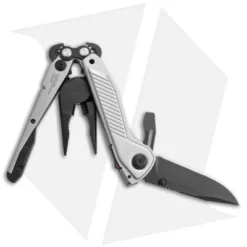 SOG Flash MT 7-in-1 Multi-Tool (Silver/Black) -Hand Tools Shop SOG Flash MT 7 in 1 Multi Tool Silver Black BHQ 140875 jr open