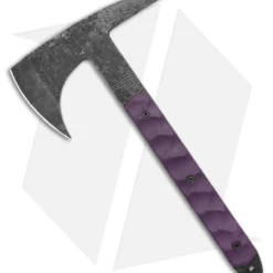 Stroup Knives Tomahawk Spike Purple G-10 W/ Kydex Sheath