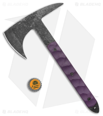 Stroup Knives Tomahawk Spike Purple G-10 W/ Kydex Sheath 5 Stroup Knives Tomahawk Spike Purple G-10 W/ Kydex Sheath - Image 5