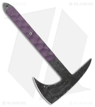 Stroup Knives Tomahawk Spike Purple G-10 W/ Kydex Sheath 2 Stroup Knives Tomahawk Spike Purple G-10 W/ Kydex Sheath - Image 2