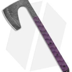 Stroup Knives Viking Axe Purple G-10 W/ Kydex Sheath