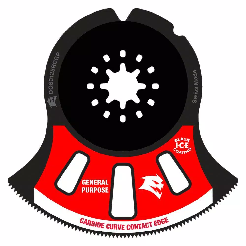 Oscillating Tool Attachments DIABLO 3-1/8 In. Starlock Carbide Oscillating Blade For General Purpose Cuts 1 Oscillating Tool Attachments DIABLO 3-1/8 In. Starlock Carbide Oscillating Blade For General Purpose Cuts