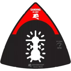 Oscillating Tool Attachments DIABLO 3-1/2 In. 20-Grit Universal Fit Carbide Grit Oscillating Sanding Plate