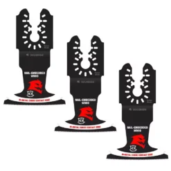 Oscillating Tool Attachments DIABLO 2-1/2 In. Universal Fit Bi-Metal Oscillating Blades For Nail-Embedded Wood (3-Pack)