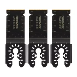 Oscillating Tool Attachments Dremel Multi-Max 1-1/2 In. Oscillating Tool Universal Carbide Flush Cutting Blades For Wood, Metal, And Cement (3-Pack)
