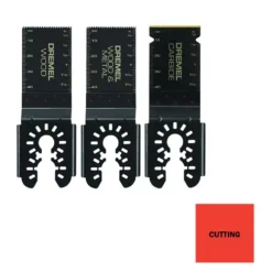 Oscillating Tool Attachments Dremel Multi-Max 1-1/4 In. Oscillating Tool Universal Flush Cut Blade Variety Pack For Wood, Metal, Tile And Cement (3-Piece) -Hand Tools Shop dremel oscillating tool attachments mm488bu 40 1000