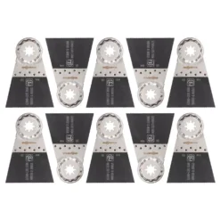 Oscillating Tool Attachments FEIN 2-9/16 In. E-Cut Long-Life Saw Blade Starlock Plus (10-Pack)