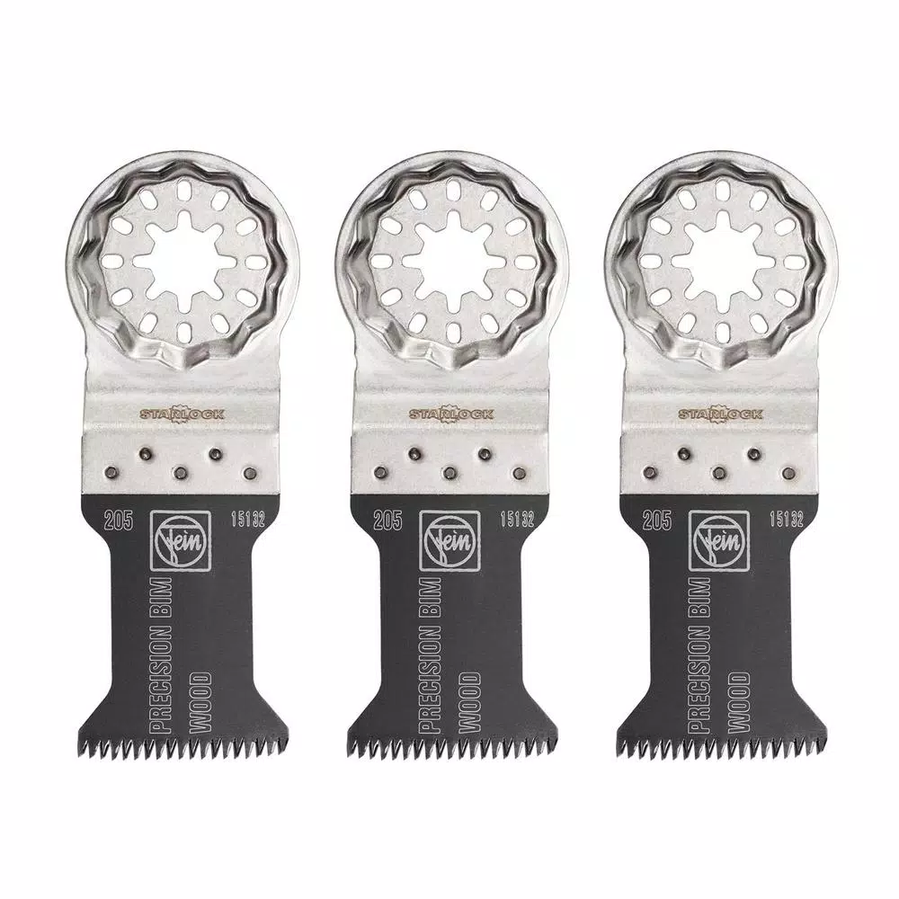 Oscillating Tool Attachments FEIN 1-3/8 In. E-Cut Precision Bi-Metal Saw Blade (3-Pack) 1 Oscillating Tool Attachments FEIN 1-3/8 In. E-Cut Precision Bi-Metal Saw Blade (3-Pack)
