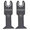 Oscillating Tool Attachments Genesis Universal 1-3/4 In. Course Tooth Oscillating Multi-Tool Quick-Release Flush Cut Blade (2-Pack