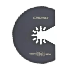 Oscillating Tool Attachments Genesis Universal 3-1/8 In. Quick-Fit HSS Segmented Oscillating Multi-Tool Quick-Release Flush Saw Blade
