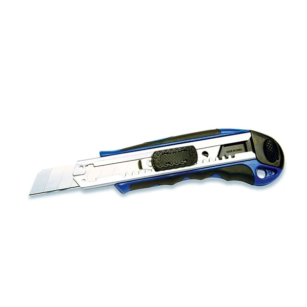 Cosco Plastic/Rubber Heavy Duty 8-Point Retractable Snap-Off Utility Knife, Blue, 4/Pack (091514PK4) 1 Cosco Plastic/Rubber Heavy Duty 8-Point Retractable Snap-Off Utility Knife, Blue, 4/Pack (091514PK4)