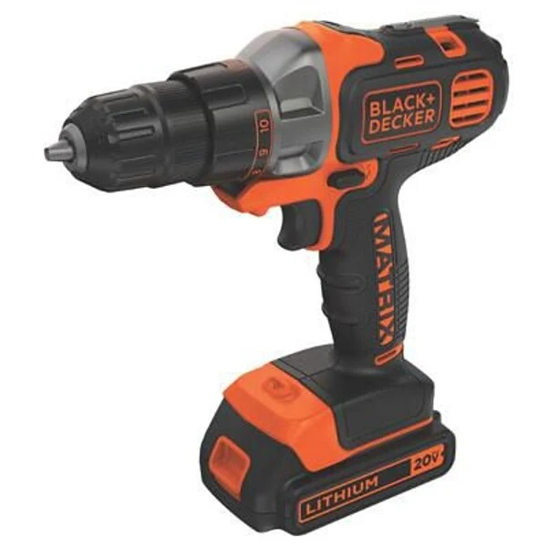 Black & Decker™ Matrix™ Lithium Ion Cordless Drill/Driver Kit, 20 V (BDCDMT120C) 1 Black & Decker™ Matrix™ Lithium Ion Cordless Drill/Driver Kit, 20 V (BDCDMT120C)