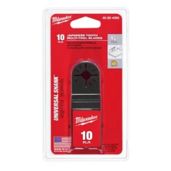 Oscillating Tool Attachments Milwaukee 1-1/4 In. Bi-Metal Precision Japanese Tooth Oscillating Tool Blade For Cutting Wood (10-Pack)