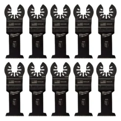 Oscillating Tool Attachments Milwaukee 1-3/8 In. High Carbon Steel Universal Fit Wood Cutting Oscillating Multi-Tool Blade (10-Pack)