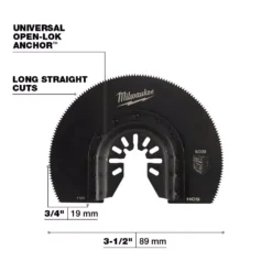 Oscillating Tool Attachments Milwaukee 3-1/2 In. High Carbon Steel Universal Fit Segmented Wood Cutting Oscillating Multi-Tool Blade (1-Pack) -Hand Tools Shop milwaukee oscillating tool attachments 49 25 1121 40 1000