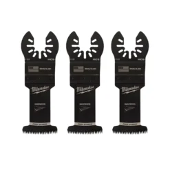 Oscillating Tool Attachments Milwaukee 1-3/8 In. High Carbon Steel Universal Fit Japanese Teeth Hardwood Cutting Oscillating Multi-Tool Blade (3-Pack)
