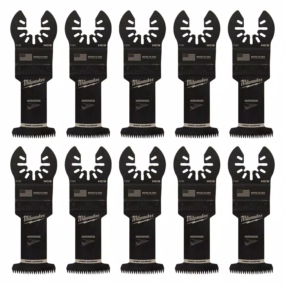 Oscillating Tool Attachments Milwaukee 1-3/8 In. High Carbon Steel Universal Fit Japanese Teeth Hardwood Cutting Oscillating Multi-Tool Blade (10-Pack) 7 Oscillating Tool Attachments Milwaukee 1-3/8 In. High Carbon Steel Universal Fit Japanese Teeth Hardwood Cutting Oscillating Multi-Tool Blade (10-Pack) - Image 7