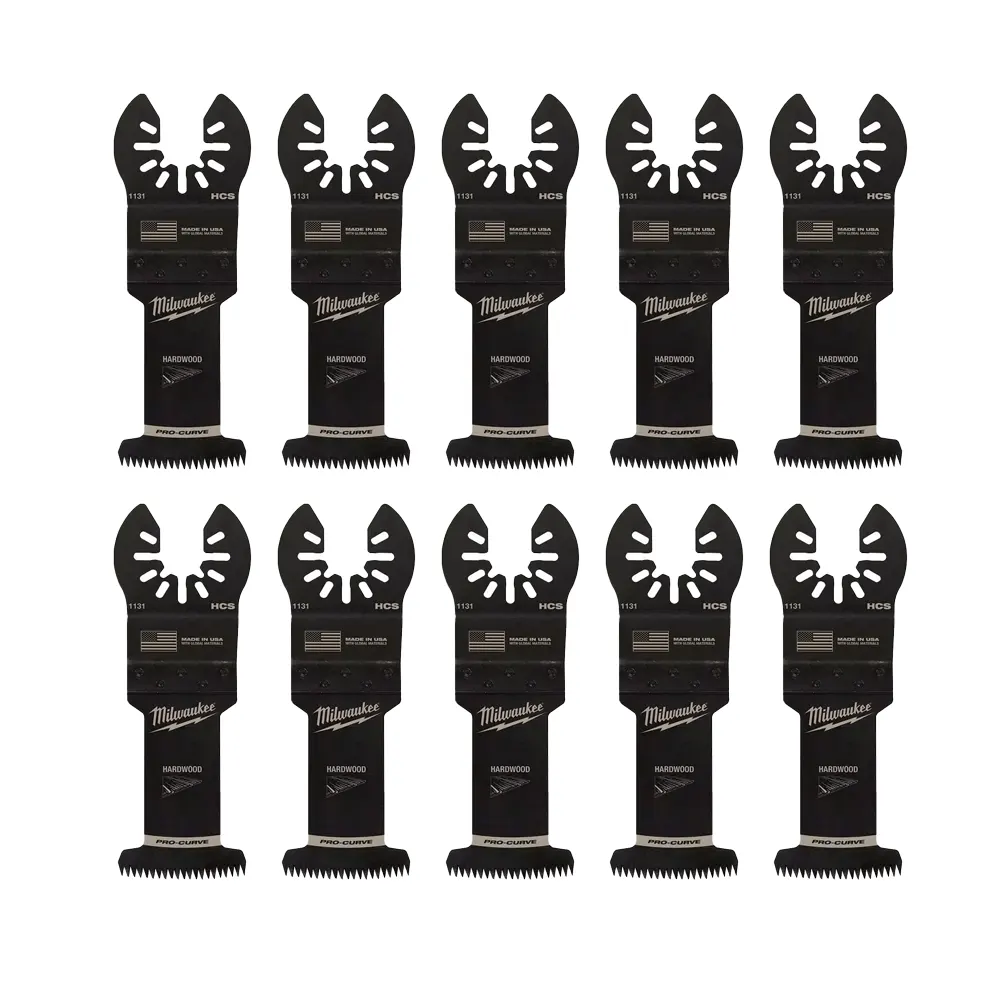 Oscillating Tool Attachments Milwaukee 1-3/8 In. High Carbon Steel Universal Fit Japanese Teeth Hardwood Cutting Oscillating Multi-Tool Blade (10-Pack) 1 Oscillating Tool Attachments Milwaukee 1-3/8 In. High Carbon Steel Universal Fit Japanese Teeth Hardwood Cutting Oscillating Multi-Tool Blade (10-Pack)