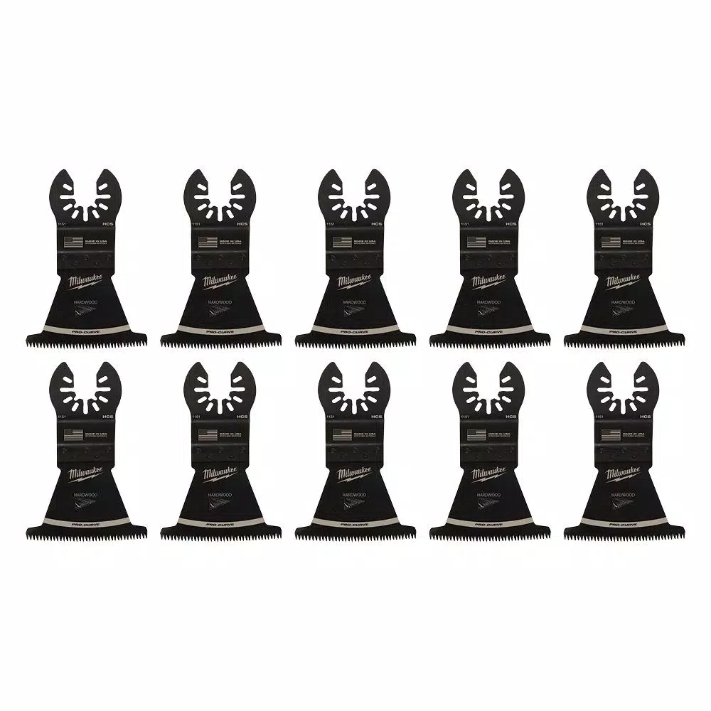 Oscillating Tool Attachments Milwaukee 2-1/2 In. High Carbon Steel Universal Fit Japanese Teeth Hardwood Cutting Oscillating Multi-Tool Blade (10-Pack) 5 Oscillating Tool Attachments Milwaukee 2-1/2 In. High Carbon Steel Universal Fit Japanese Teeth Hardwood Cutting Oscillating Multi-Tool Blade (10-Pack) - Image 5