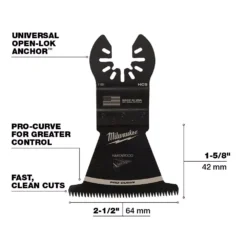 Oscillating Tool Attachments Milwaukee 2-1/2 In. High Carbon Steel Universal Fit Japanese Teeth Hardwood Cutting Oscillating Multi-Tool Blade (10-Pack) 9 Oscillating Tool Attachments Milwaukee 2-1/2 In. High Carbon Steel Universal Fit Japanese Teeth Hardwood Cutting Oscillating Multi-Tool Blade (10-Pack) -Hand Tools Shop milwaukee oscillating tool attachments 49 25 1159 40 1000