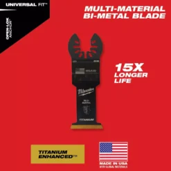 Oscillating Tool Attachments Milwaukee 1-3/8 In. Titanium Bi-Metal Universal Fit Wood And Metal Cutting Oscillating Multi-Tool Blade (3-Pack) -Hand Tools Shop milwaukee oscillating tool attachments 49 25 1233 a0 1000
