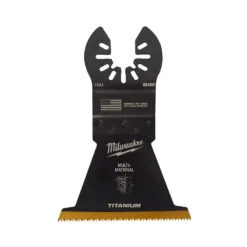 Oscillating Tool Attachments Milwaukee 2-1/2 In. Titanium Bi-Metal Universal Fit Wood And Metal Cutting Oscillating Multi-Tool Blade (1-Pack)