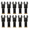 Oscillating Tool Attachments Milwaukee 1-1/8 In. Titanium Bi-Metal Universal Fit Wood And Metal Cutting Oscillating Multi-Tool Blade (10-Pack)
