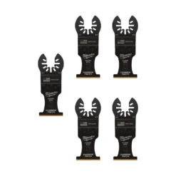 Oscillating Tool Attachments Milwaukee 1-3/8 In. Carbide Universal Fit Extreme Metal Cutting Oscillating Multi-Tool Blade (5-Pack)
