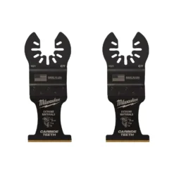 Oscillating Tool Attachments Milwaukee 1-3/8 In. Carbide Universal Fit Extreme Wood/Metal Cutting Oscillating Multi-Tool Blade (2-Pack)