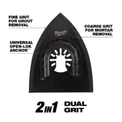 Oscillating Tool Attachments Milwaukee 3 In. Bi-Metal Universal Fit Hybrid Carbide Grit 2-in-1 Blade For Tile Work Oscillating Multi-Tool Blade (1-Piece) -Hand Tools Shop milwaukee oscillating tool attachments 49 25 2261 40 1000