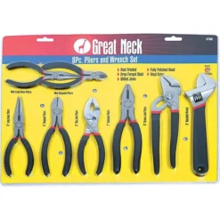 Great Neck 8-Piece Plier And Wrench Tool Set