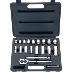Stanley® Standard & Deep Socket Sets, 20 Pc 3/8.