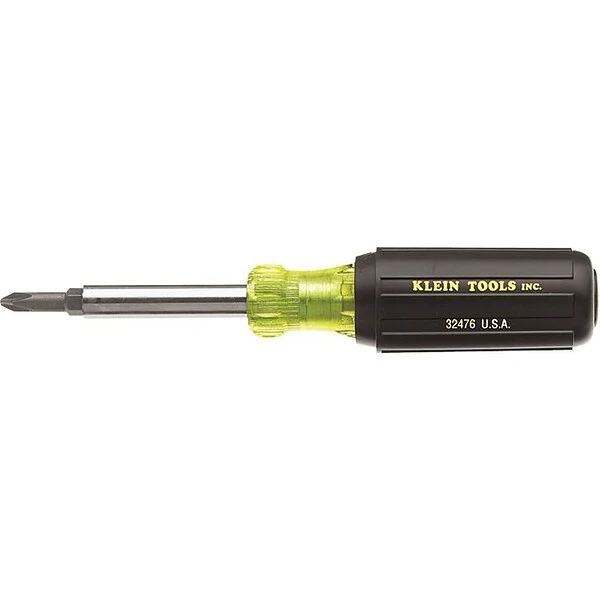 Klein Tools Screwdriver/Nut Driver, Cushion Grip, 5-in-1 1 Klein Tools Screwdriver/Nut Driver, Cushion Grip, 5-in-1