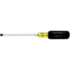 Klein Tools Heavy-Duty Slotted Keystone Tip Screwdriver, Cushion Grip