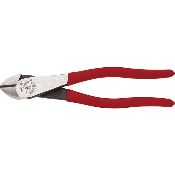 Klein Tools® High-Leverage Diagonal Cutter Pliers, Red Handle, 8" 1 Klein Tools® High-Leverage Diagonal Cutter Pliers, Red Handle, 8"